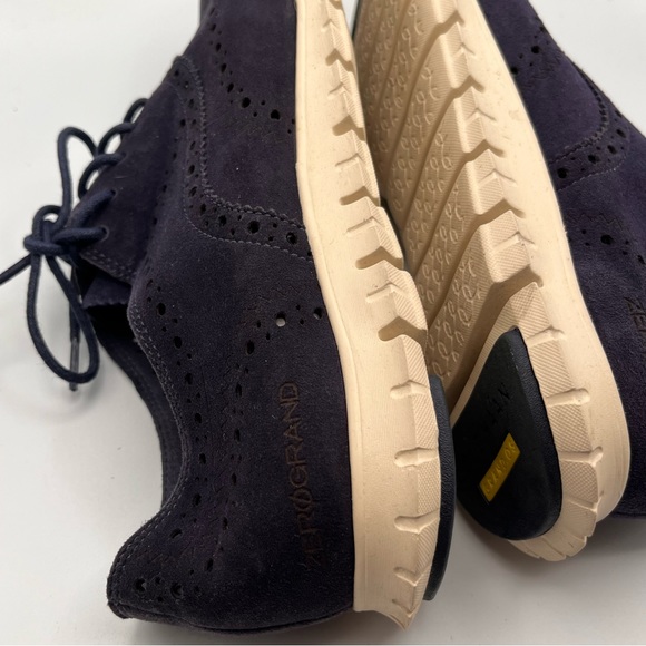 COLE HAAN ZERO GRANDE PEACOAT SUEDE OXFORD SNEAKERS - Picture 8 of 11